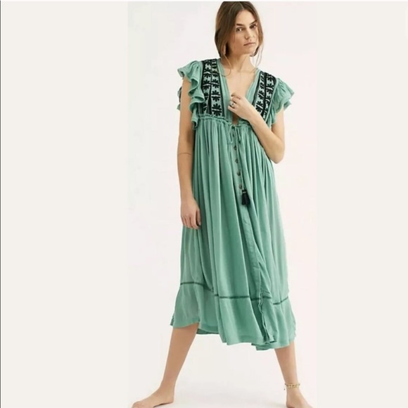Free People Dresses & Skirts - Free People Bali Will Wait For You Midi Dress Sz L Free People Dresses & Skirts - Free People Bali Will Wait For You Midi Dress Sz L